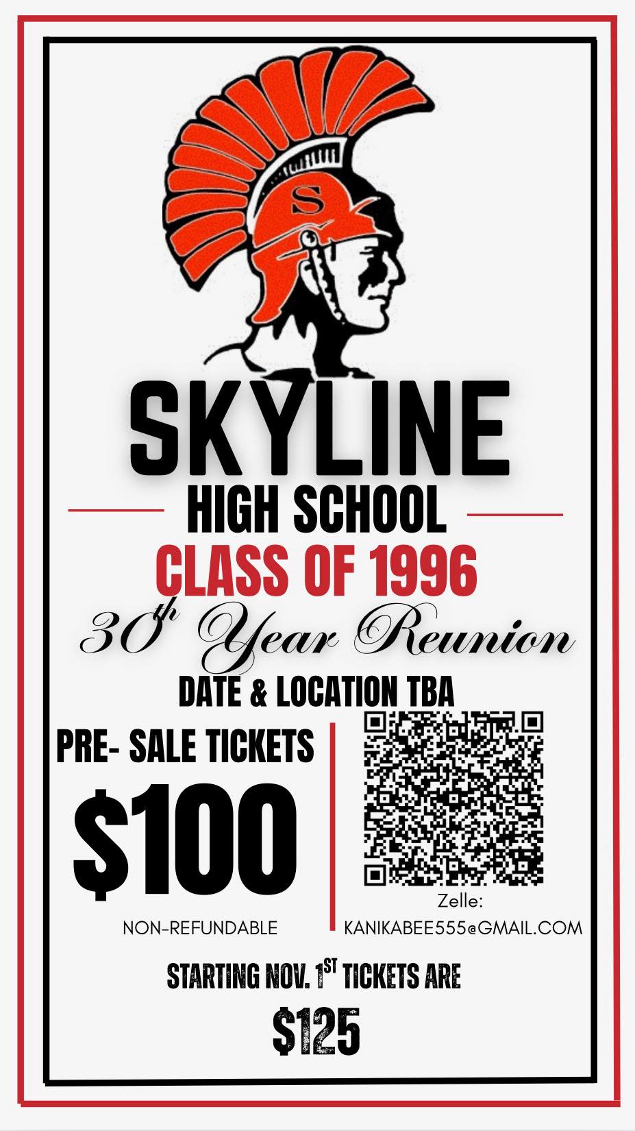 Skyline 1996 Reunion Flyer